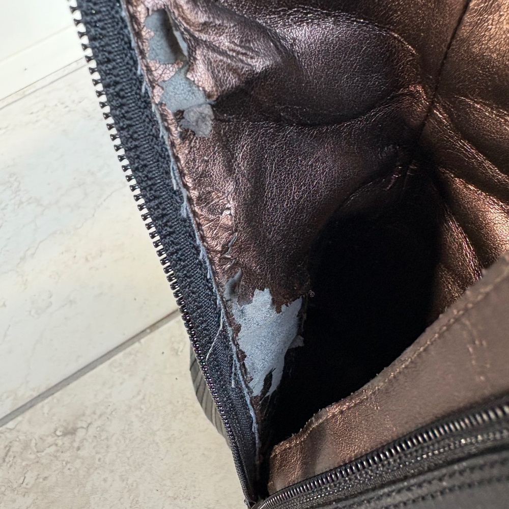 Zerion Genuine Leather Black Heeled Boots - Size 8 - Picture 16 of 16